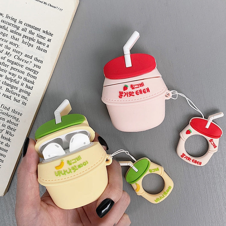 Wireless Earphones Shockproof Milk Silicone Protective Case for Apple AirPods 1 / 2