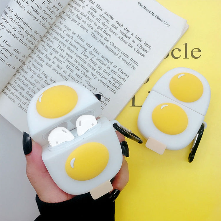 Wireless Earphones Shockproof Double Yolk Ice Cream Silicone Protective Case for Apple AirPods 1 / 2