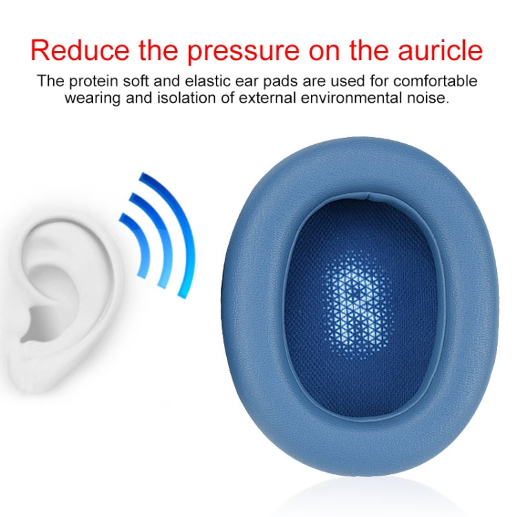 For JBL Everest Elite 750NC Headphones Imitation Leather + Foam Soft Earphone Protective Cover Earmuffs, One Pair