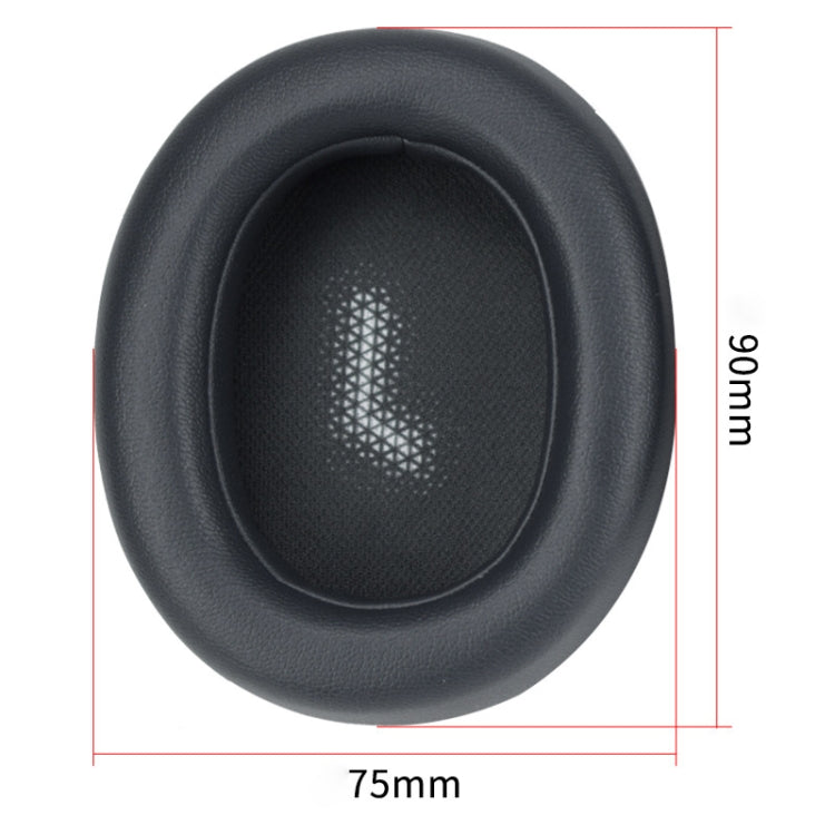 For JBL Everest Elite 750NC Headphones Imitation Leather + Foam Soft Earphone Protective Cover Earmuffs, One Pair