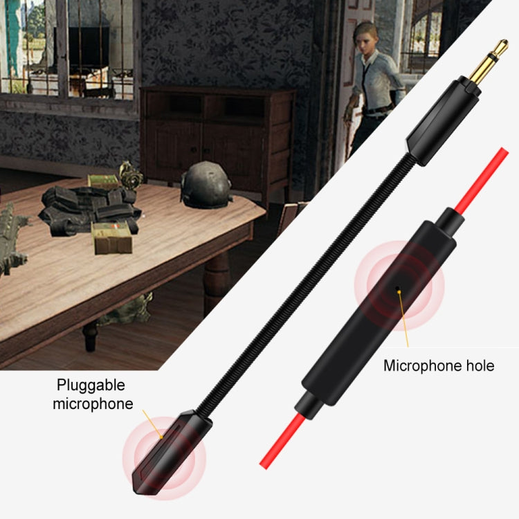 K9 In-Ear Style Gaming Earphone with Mic & 3.5mm Jack Plug & Play for Smartphone, Tablet, Computer, Notebook(Red)