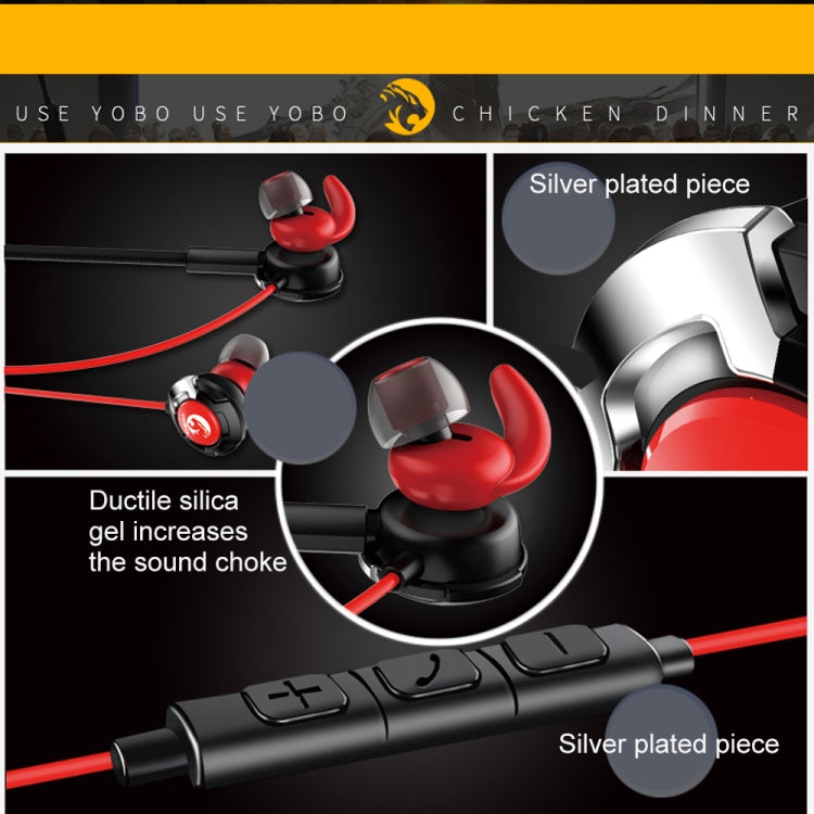 K9 In-Ear Style Gaming Earphone with Mic & 3.5mm Jack Plug & Play for Smartphone, Tablet, Computer, Notebook(Red)