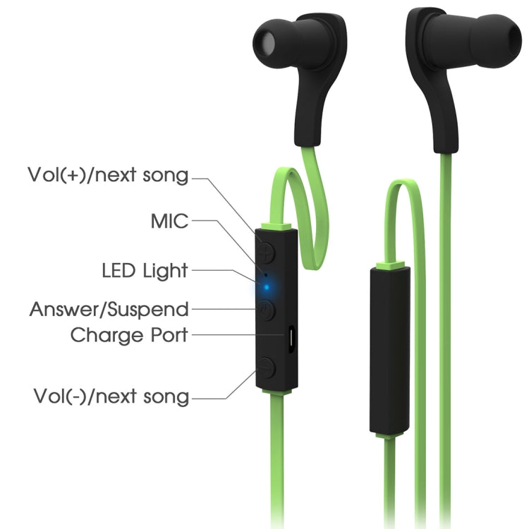 BT-H06 Sports Style Magnetic Wireless Bluetooth In-Ear Headphones V4.1