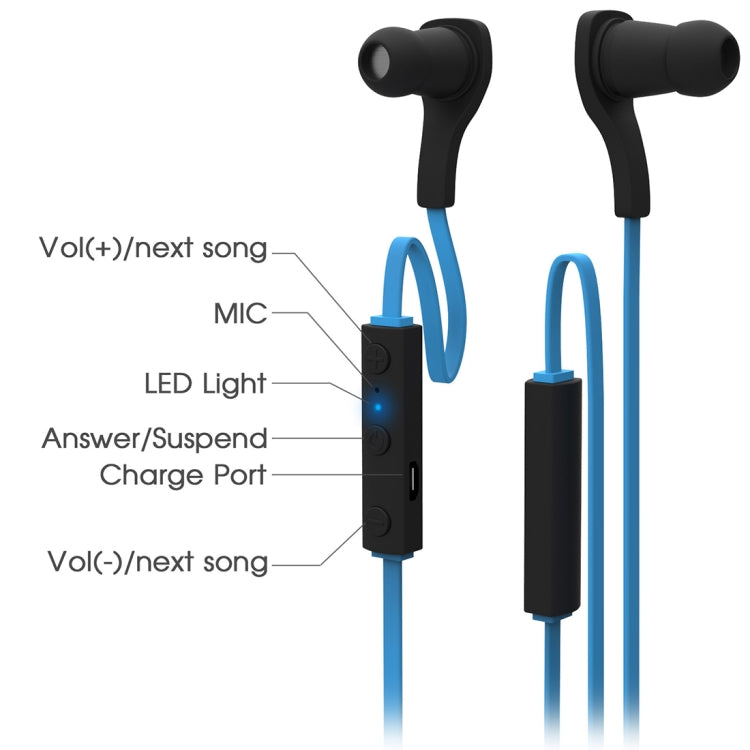 BT-H06 Sports Style Magnetic Wireless Bluetooth In-Ear Headphones V4.1
