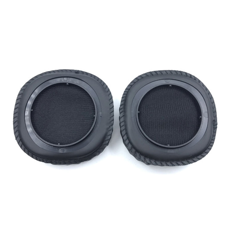 1 Pair Imitation Leather + Memory Foam Soft Headphone Jacket Earmuffs for Marshall MID ANC, without Rubber Plate Buckle