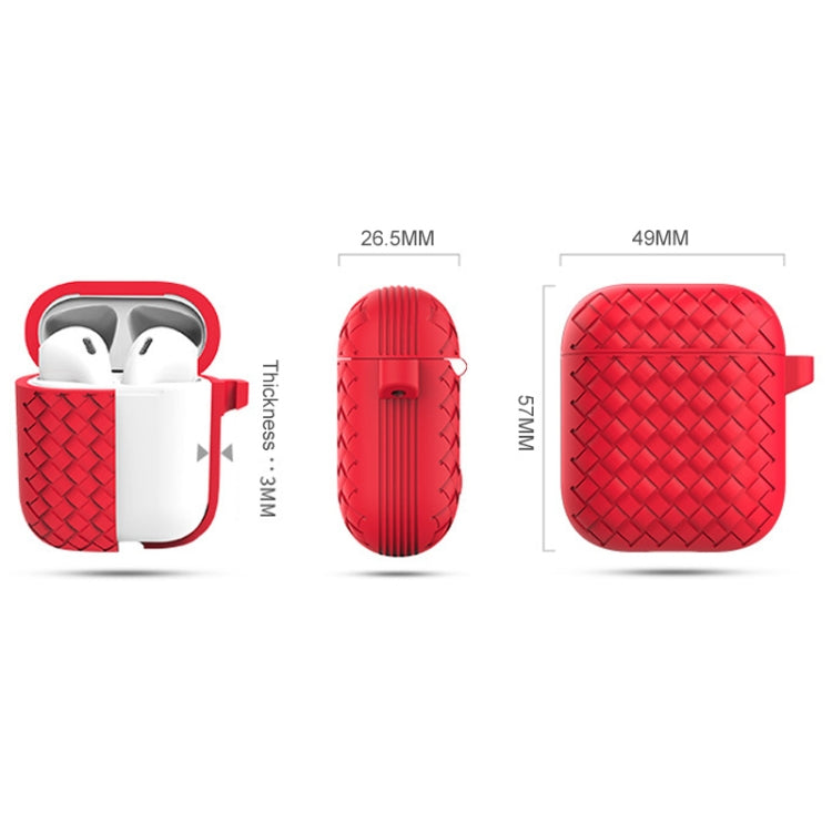 Wireless Earphones Braided Silicone Protective Case for Apple AirPods 1 / 2