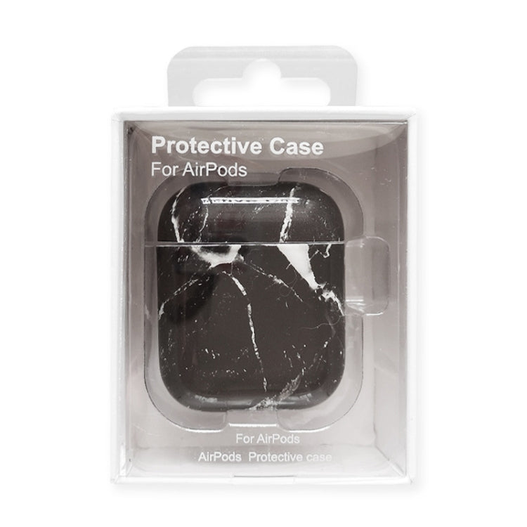 Wireless Earphones Marble Shockproof TPU Protective Case for Apple AirPods 1 / 2