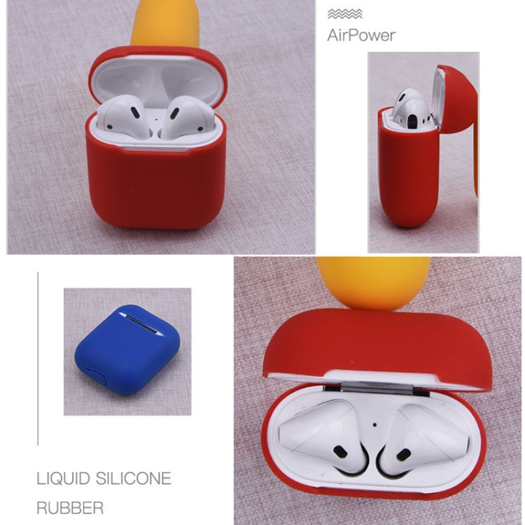 Wireless Earphones Shockproof Liquid Silicone Protective Case for Apple AirPods 1 / 2