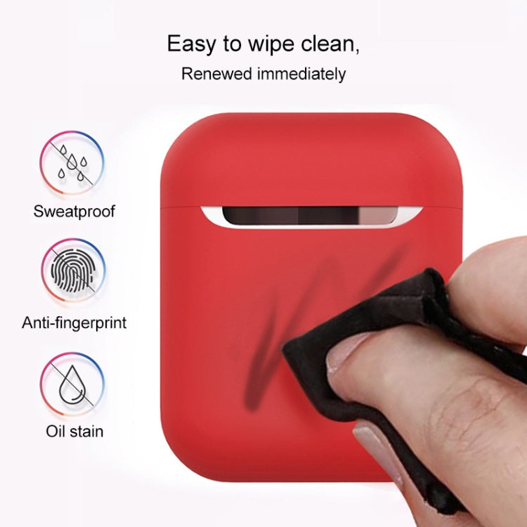 Wireless Earphones Shockproof Liquid Silicone Protective Case for Apple AirPods 1 / 2