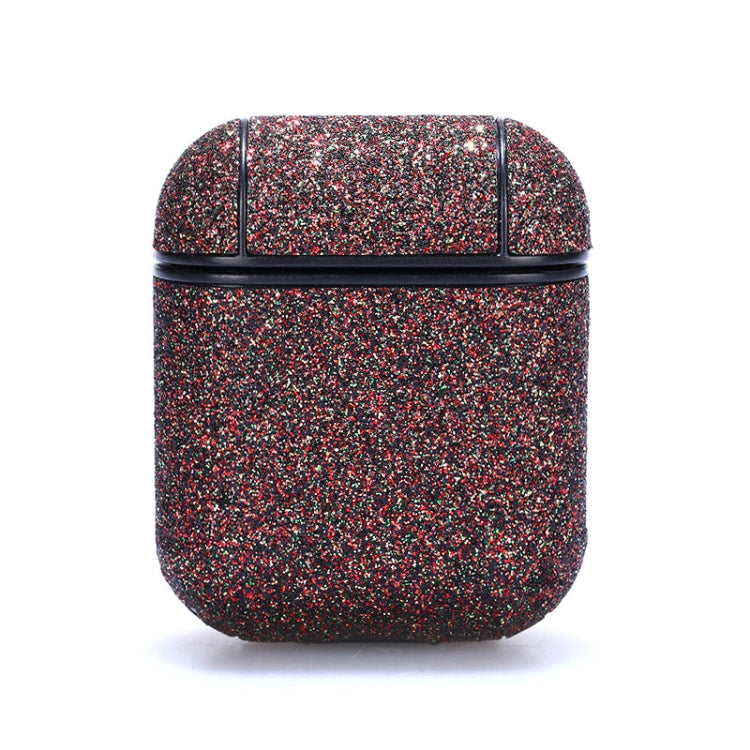 Wireless Earphones Gold Sand Texture Shockproof Silicone Protective Case for Apple AirPods 1 / 2