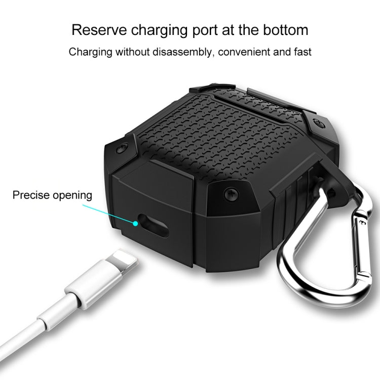 Wireless Earphones Shockproof Armor Silicone Protective Case for Apple AirPods 1 / 2, Wireless Version