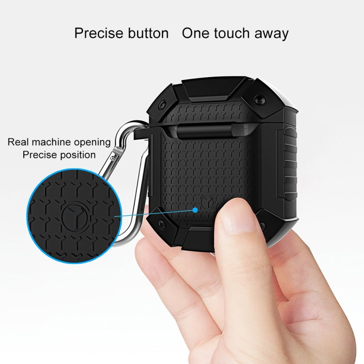 Wireless Earphones Shockproof Armor Silicone Protective Case for Apple AirPods 1 / 2, Wireless Version