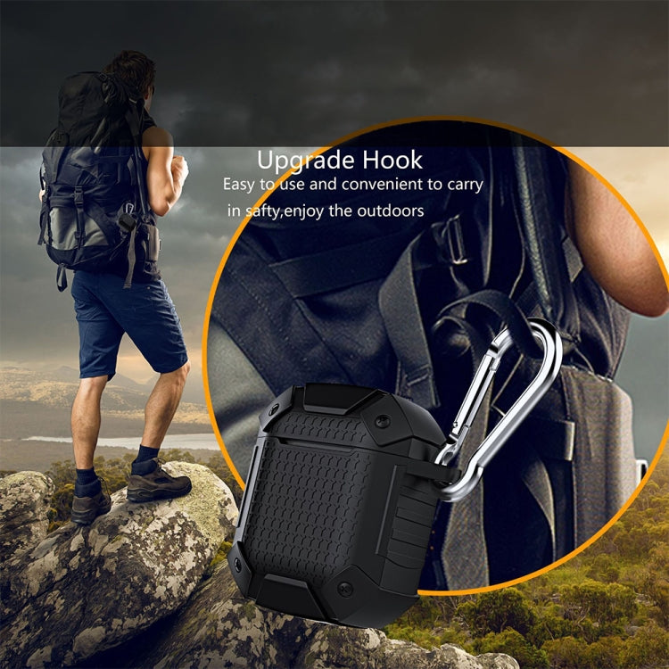 Wireless Earphones Shockproof Armor Silicone Protective Case for Apple AirPods 1 / 2, Wireless Version