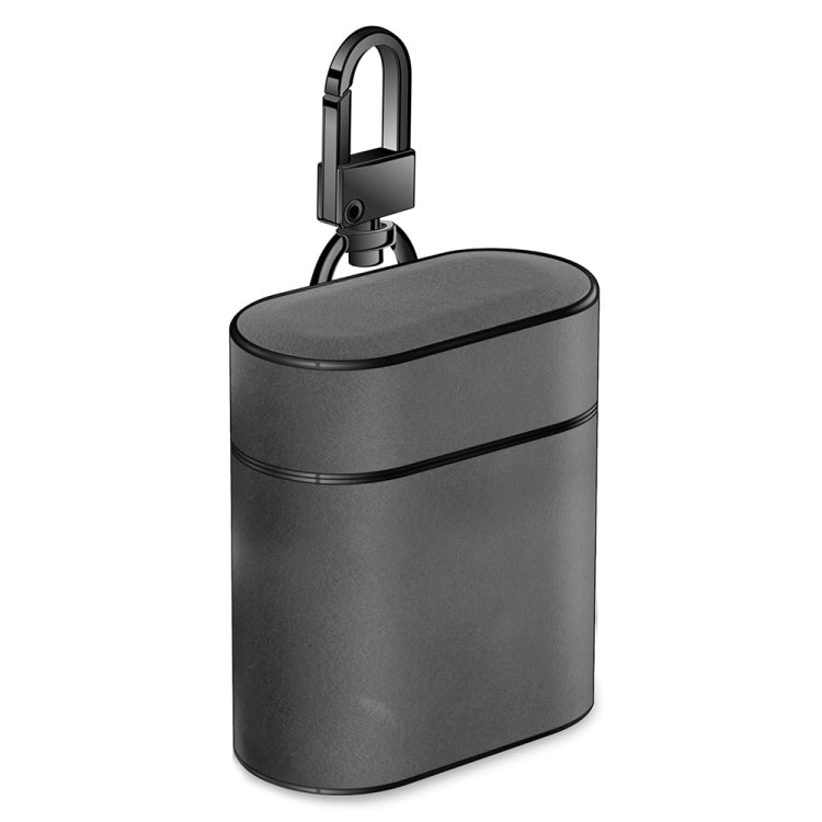 Wireless Earphones Shockproof Genuine Leather Protective Case for Apple AirPods 1 / 2