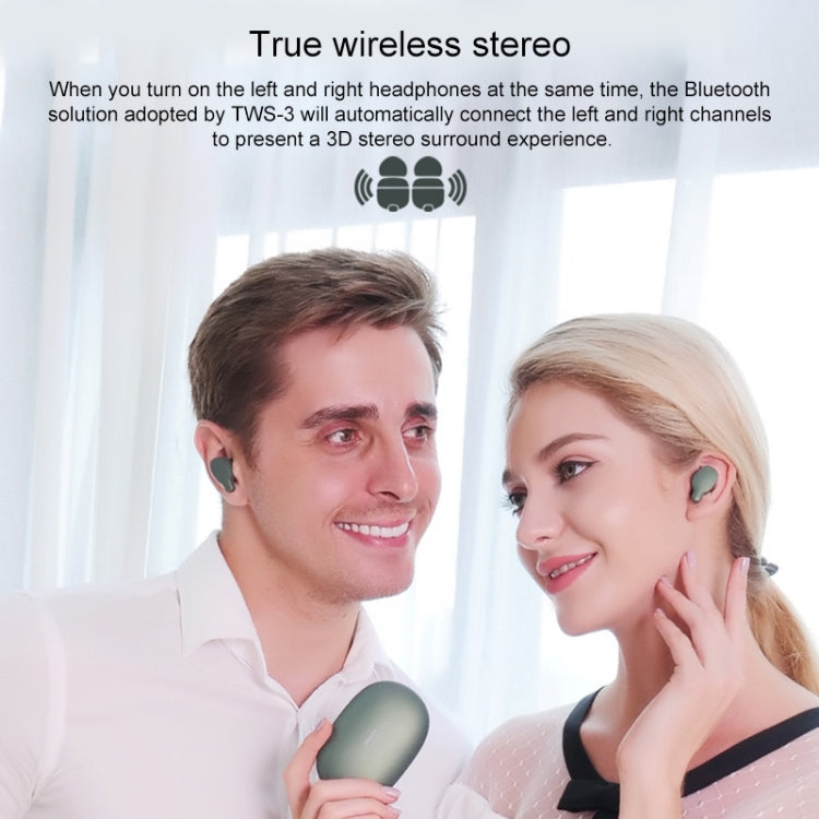 REMAX TWS-3 TWS Bluetooth 5.0 Stereo Magnetic Wireless Bluetooth Earphone with Magnetic Charging Storage Box