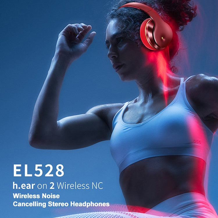 Noise Cancelling EL528 Foldable ANC Active Noise Cancelling Touch Bluetooth Headset, Supports Calling(Black)