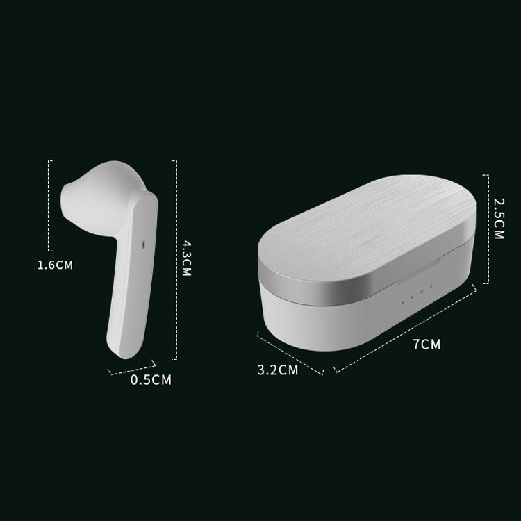 Z5 TWS Bluetooth 5.0 Touch Mini Wireless Bluetooth Earphone with Magnetic Charging Box, Support Call & Voice Assistant & IOS System Pop-up Window(Tarnish)
