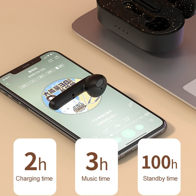 Z5 TWS Bluetooth 5.0 Touch Mini Wireless Bluetooth Earphone with Magnetic Charging Box, Support Call & Voice Assistant & IOS System Pop-up Window(Tarnish)