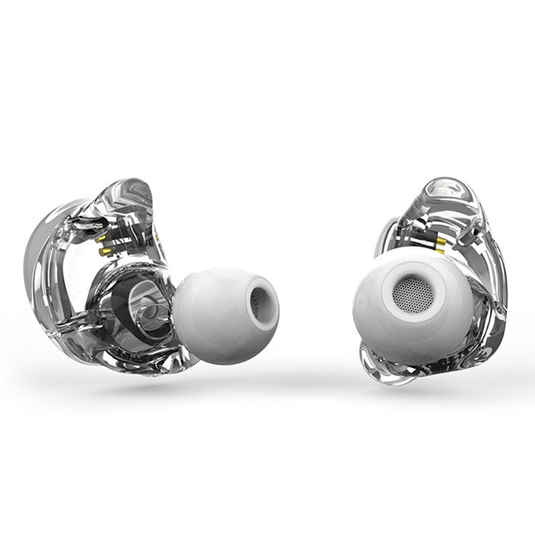 TRN V10 HiFi Monitoring Earphone 2Pin Detachable Cable Earphone, without Mic(White)
