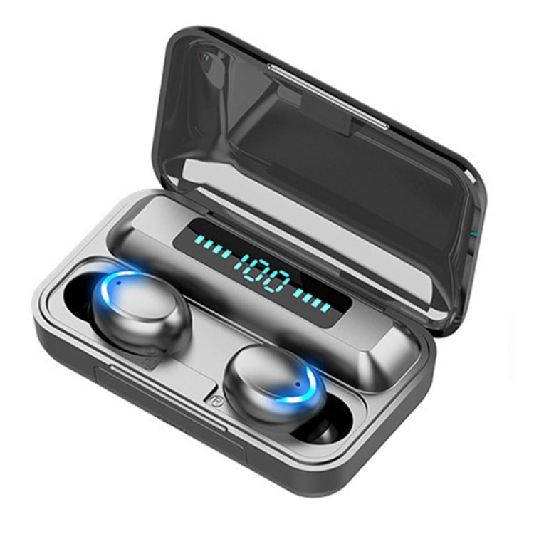 F9-5 Bluetooth 5.0 TWS Wireless Binaural Bluetooth Earphone with Charging Box & Support Call  & LED Digital Display