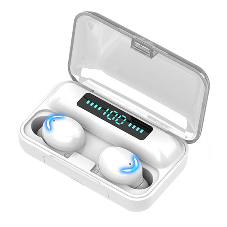 F9-5 Bluetooth 5.0 TWS Wireless Binaural Bluetooth Earphone with Charging Box & Support Call  & LED Digital Display