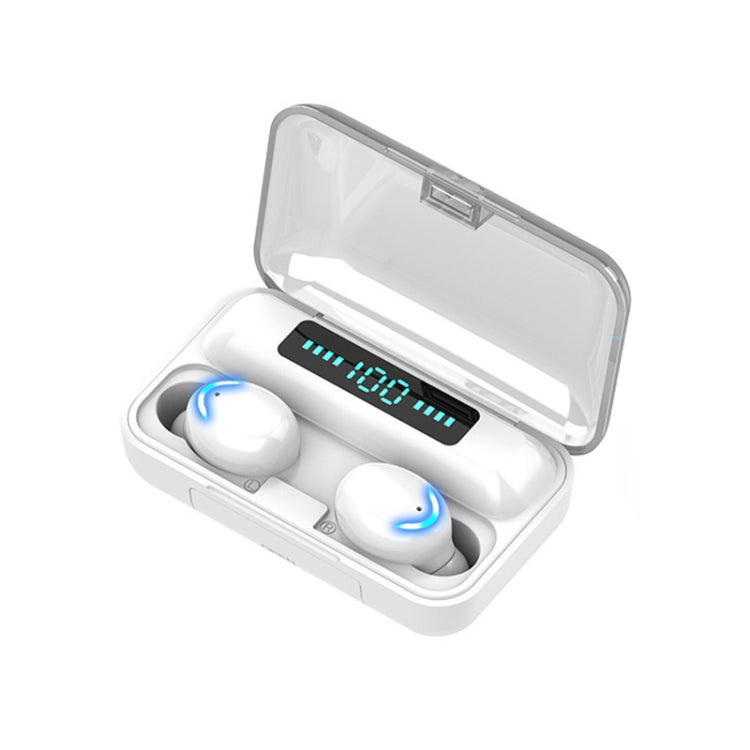 F9-5 Bluetooth 5.0 TWS Wireless Binaural Bluetooth Earphone with Charging Box & Support Call  & LED Digital Display