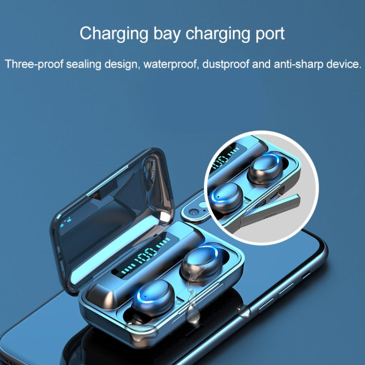 F9-5 Bluetooth 5.0 TWS Wireless Binaural Bluetooth Earphone with Charging Box & Support Call  & LED Digital Display