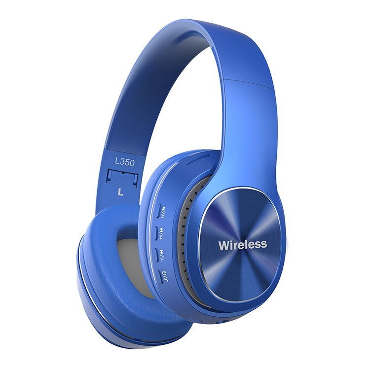 L350 Foldable Wireless Sports Stereo Bluetooth Headset, Supports IOS Power Display & HD Calling & FM & TF Card & 3.5mm AUX