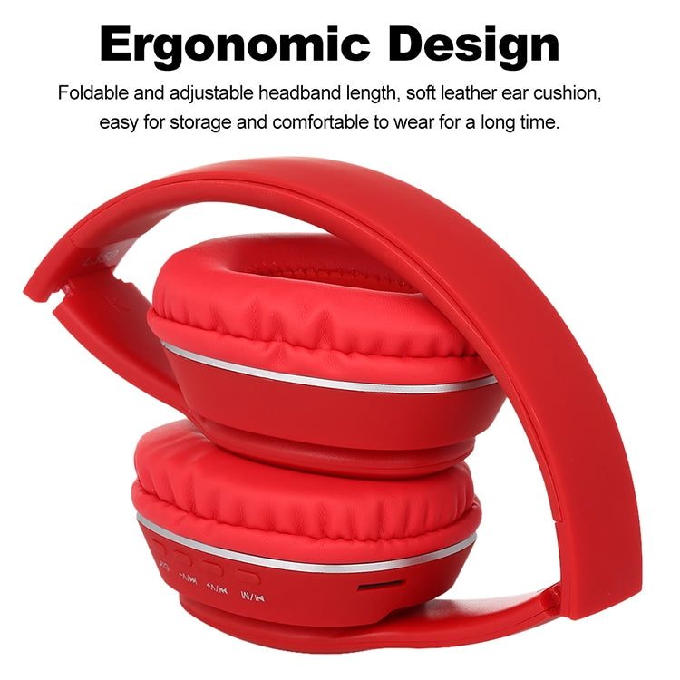 L350 Foldable Wireless Sports Stereo Bluetooth Headset, Supports IOS Power Display & HD Calling & FM & TF Card & 3.5mm AUX