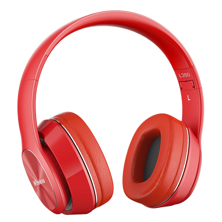 L350 Foldable Wireless Sports Stereo Bluetooth Headset, Supports IOS Power Display & HD Calling & FM & TF Card & 3.5mm AUX