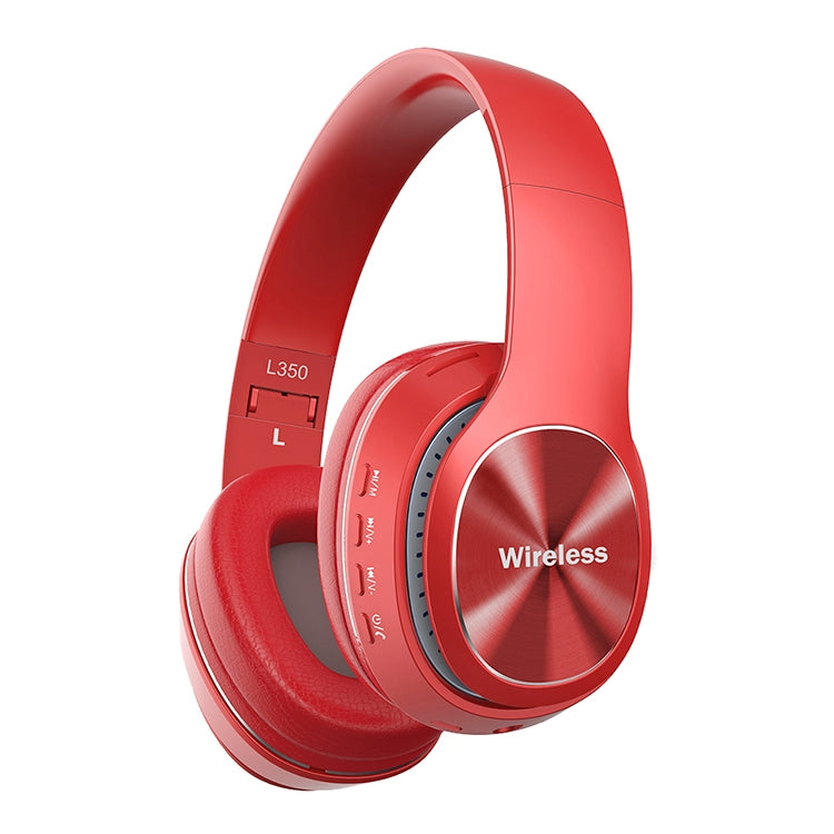 L350 Foldable Wireless Sports Stereo Bluetooth Headset, Supports IOS Power Display & HD Calling & FM & TF Card & 3.5mm AUX