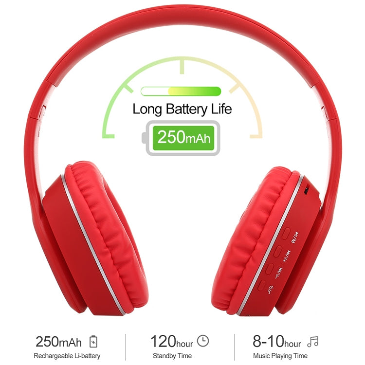 L350 Foldable Wireless Sports Stereo Bluetooth Headset, Supports IOS Power Display & HD Calling & FM & TF Card & 3.5mm AUX