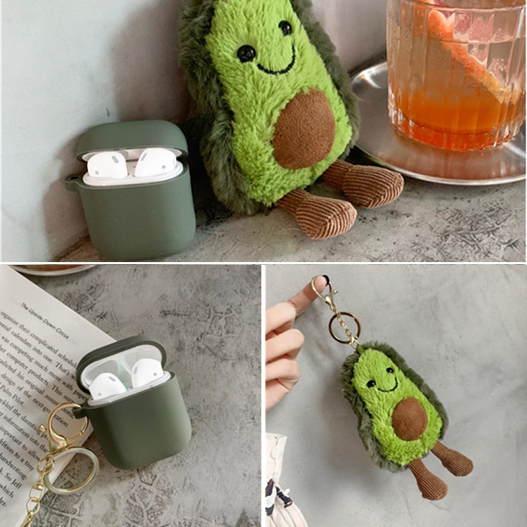 Wireless Earphones Shockproof Avocado Doll Silicone Protective Case for Apple AirPods 1 / 2