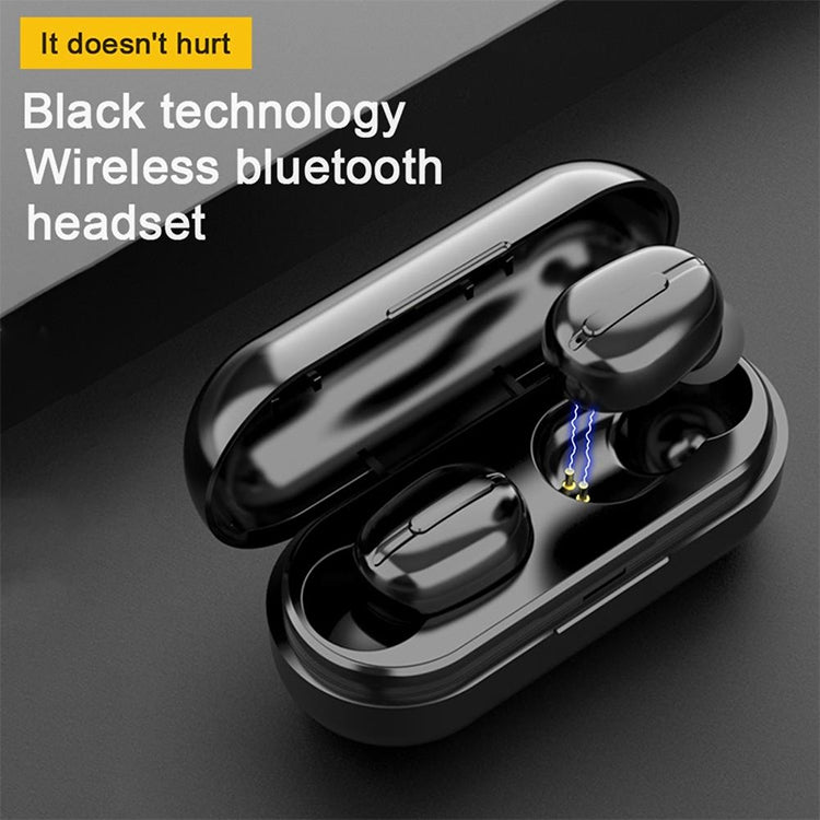 L13 IPX6 Waterproof Bluetooth 5.0 Wireless Stereo Bluetooth Earphone with Magnetic Charging Box, Supports Binaural Call & Voice Assistant