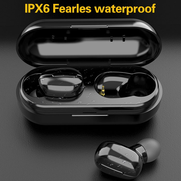 L13 IPX6 Waterproof Bluetooth 5.0 Wireless Stereo Bluetooth Earphone with Magnetic Charging Box, Supports Binaural Call & Voice Assistant