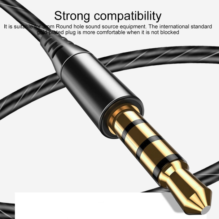 S610-B 3.5mm Four Horn Dual Moving Coil In-ear Wire-control HIFI Earphone