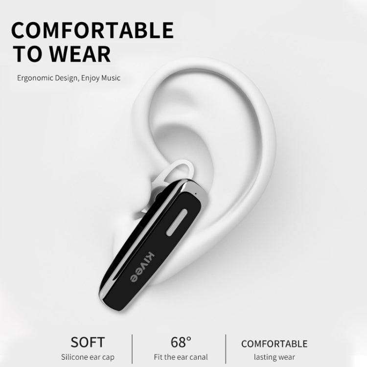 KIVEE KV-CW01 Business V5.0 Wireless Bluetooth Single Earphone with Mic