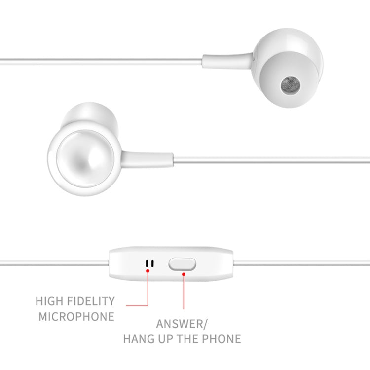 KIVEE KV-MT02 Candy 1.2m Wired In Ear 3.5mm Interface Stereo Earphones with Mic