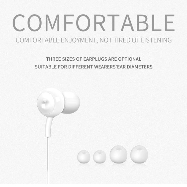KIVEE KV-MT02 Candy 1.2m Wired In Ear 3.5mm Interface Stereo Earphones with Mic