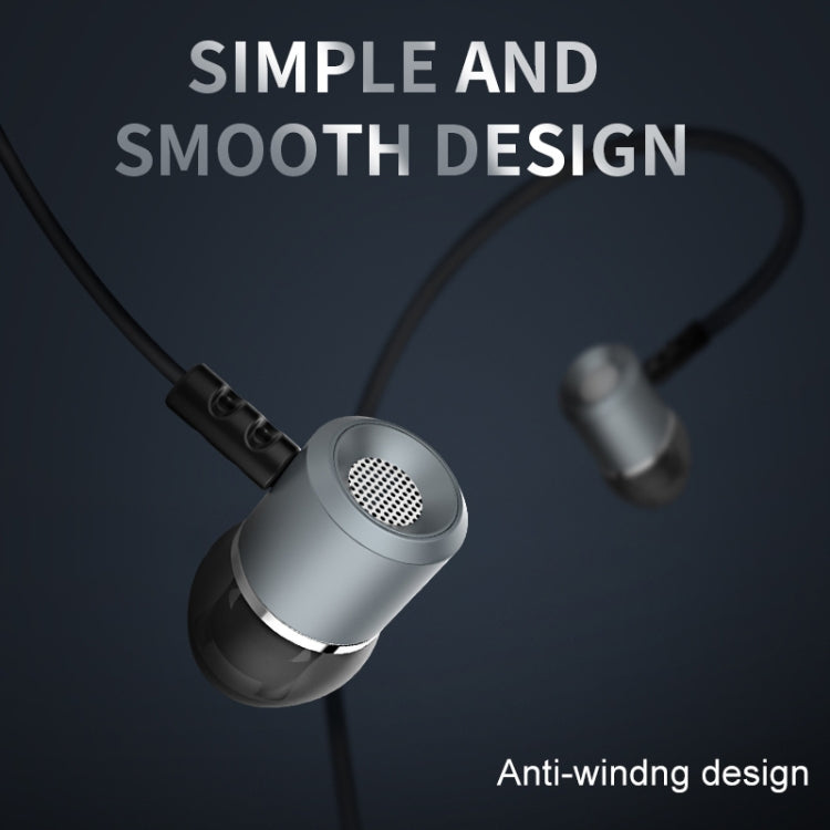 KIVEE KV-MT07 1.2m Wired In Ear 3.5mm Interface HiFi Stereo Earphones with Mic