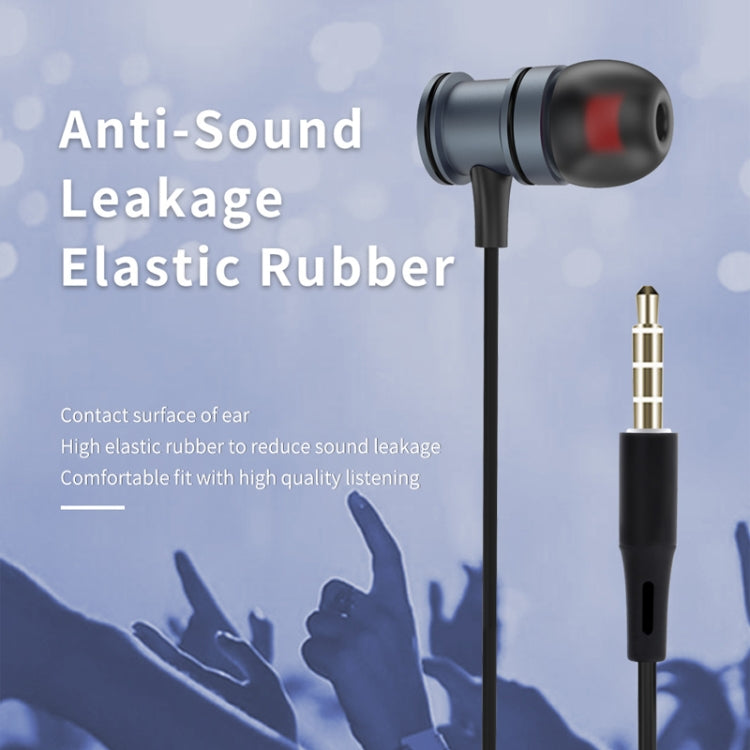 KIVEE KV-MT11 1.2m Wired In Ear 3.5mm Interface Mega Bass Stereo Earphones with Mic