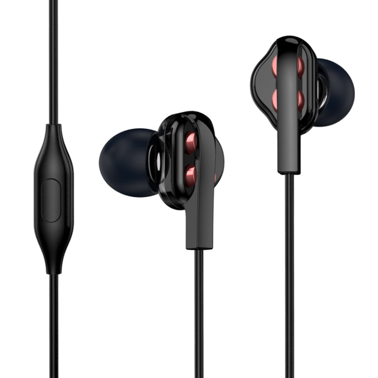 KIVEE KT-MT19 1.2m Wired In Ear 3.5mm Interface HiFi Stereo Earphones with Mic