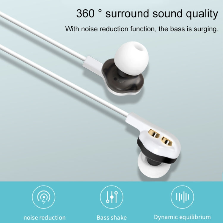 KIVEE KT-MT19 1.2m Wired In Ear 3.5mm Interface HiFi Stereo Earphones with Mic