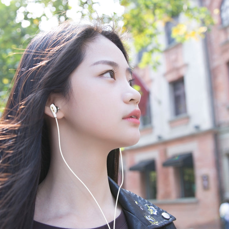 KIVEE KT-MT19 1.2m Wired In Ear 3.5mm Interface HiFi Stereo Earphones with Mic