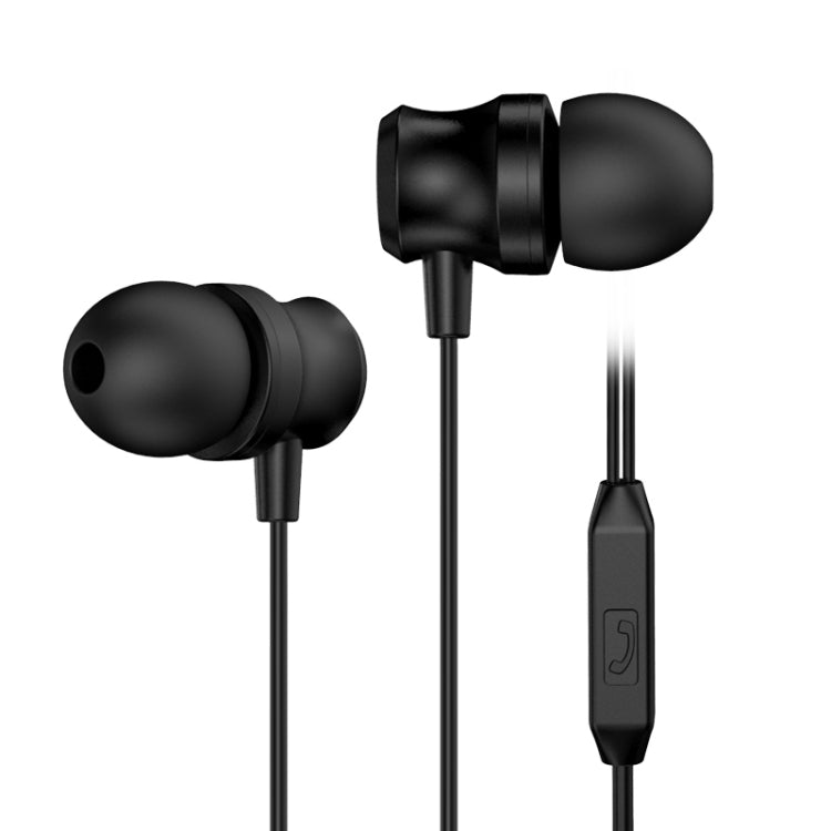 KIVEE KV-MT20 1.2m Wired In Ear 3.5mm Interface Stereo Earphones with Mic