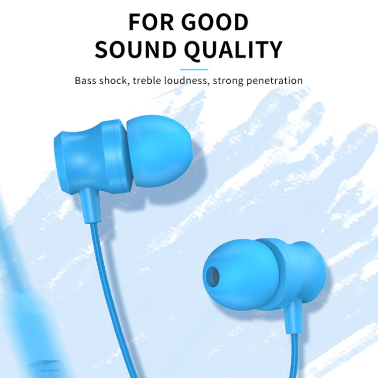 KIVEE KV-MT20 1.2m Wired In Ear 3.5mm Interface Stereo Earphones with Mic