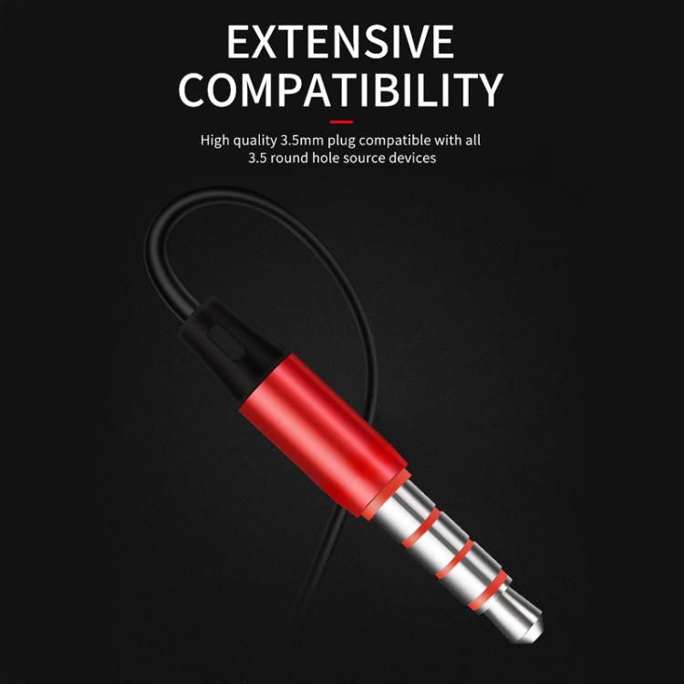 KIVEE KT-MT21 1.2m Wired In Ear 3.5mm Interface HiFi Earphones with Mic