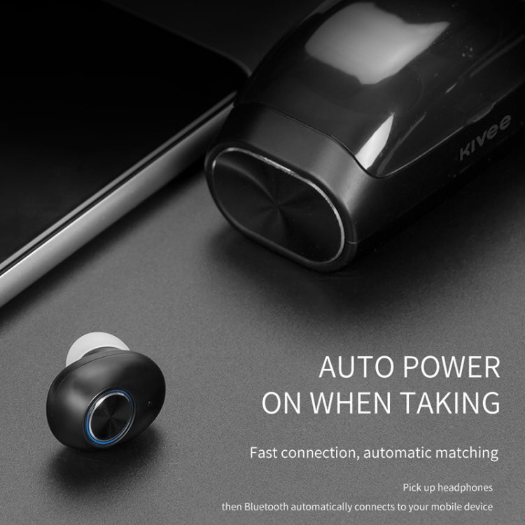 KIVEE KV-TW03 TWS V5.0 Wireless Stereo Bluetooth Headset with 2600mAh Charging Case