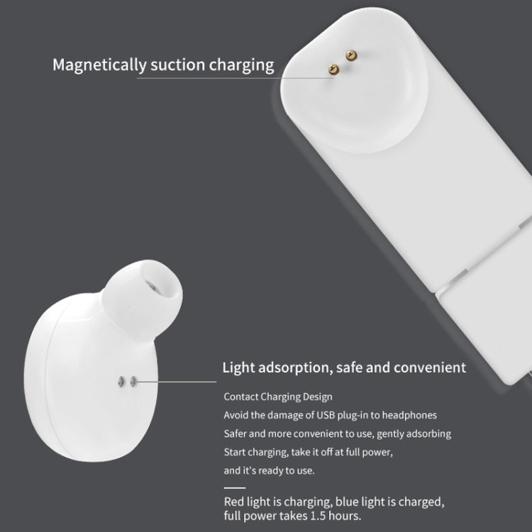 KIVEE KV-TW21 V4.2 Wireless Bluetooth Mini Single Earphone with Mic