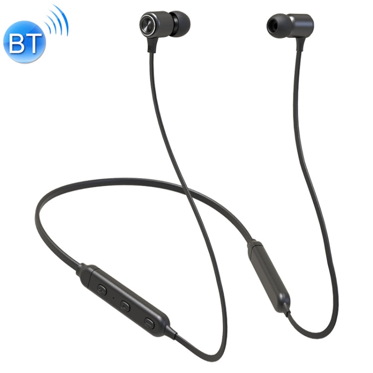 KIVEE KV-TW23 V5.0 Magnetic Adsorption Neck-mounted Stereo Sports Bluetooth Earphone, Support Hands-free